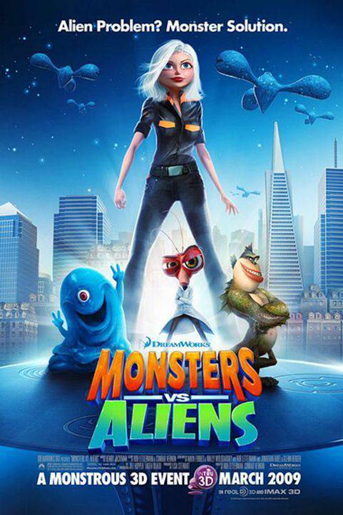 Monsters vs. Aliens (2009) poster
