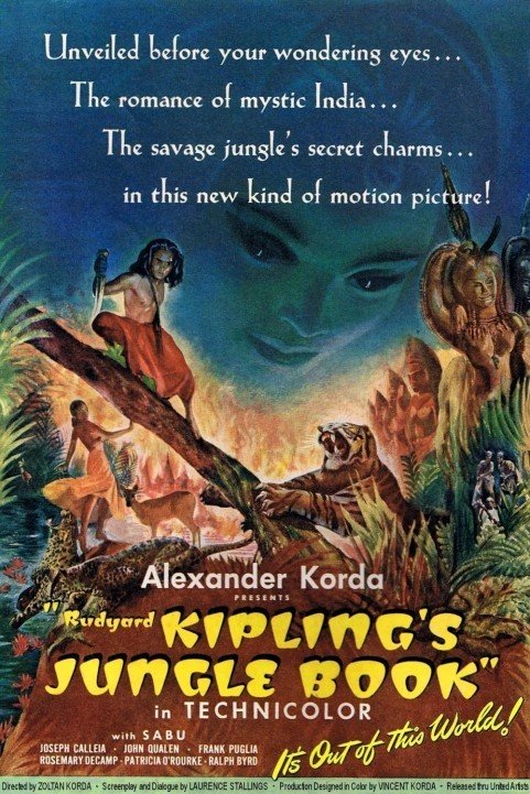 Jungle Book (1942) poster
