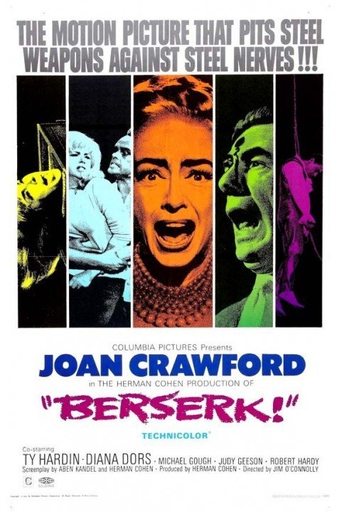 Berserk (1967) poster