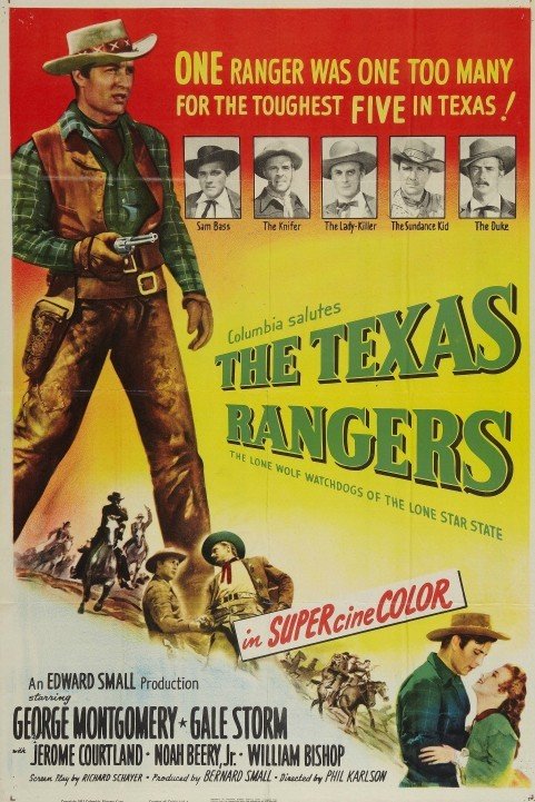 The Texas Rangers (1951) poster