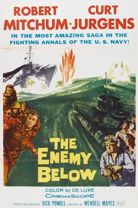The Enemy Below (1957) poster