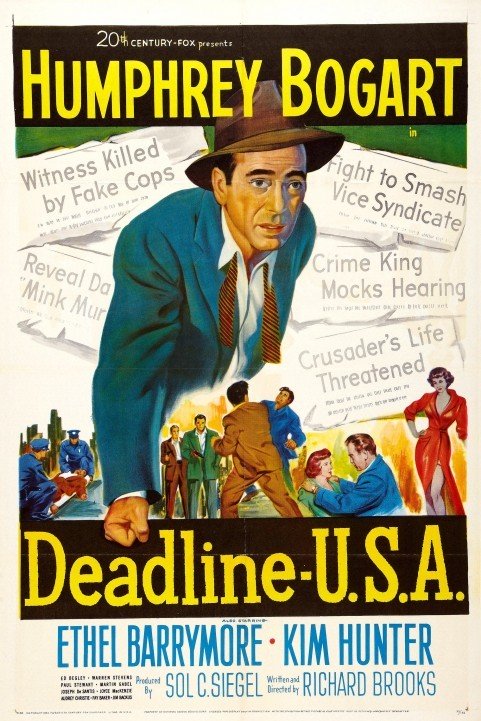 Deadline - U.S.A. (1952) poster