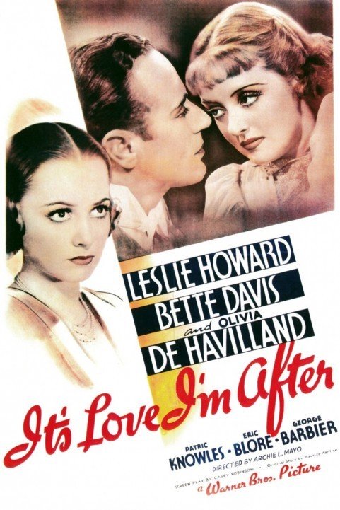 It's Love I'm After (1937) poster