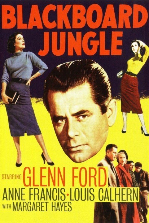 Blackboard Jungle (1955) poster